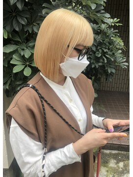 オンヌ(onnu) ブロンドボブ×オン眉