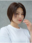 前髪長め大人ショートボブ20代30代40代【AIN.表参道】川原大地