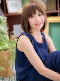ぶつ切りボブ前下がりナチュラルストレートc5浦和20代30代40代