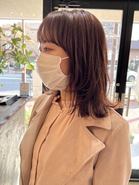 アイフィ(iFY) 【iFY 千葉】ミディアムレイヤー×ピンクベージュ style