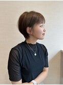 大人かわいいショート/丸みショートボブ20代30代40代~