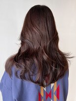 アイティーバイアルバム 北千住店(IT by ALBUM)&nbsp;ピンクブラウン_斜めバンググレージュカラー_ba441631