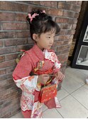 七五三ヘアセット 着付け
