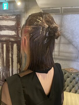 髪質改善と縮毛矯正の専門店 サンティエ(scintiller) 結婚式お呼ばれヘア　カチモリヘア