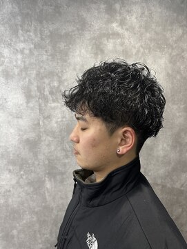 スピン 本八幡(SPIN) ベリーショート/ダークアッシュ/ニュアンスパーマ/韓国マッシュ