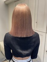 ベレーザ 渋谷(BELEZA)&nbsp;7277ブロンドベージュハイトーンカラー切りっぱなし韓国ボブ