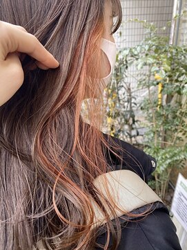 ネオリーブエム(Neolive em;) アプリコットオレンジ・インナーカラー