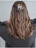 ハイライトショートヘアレイヤーカットダブルカラー