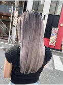 バレイヤージュシルバー