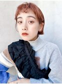 say.黒髪ボブルフネビージュ小顔ワンレン前髪パーマ韓国ベージュ