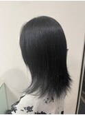 ブリーチなしブルーブラック