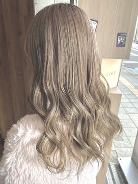 アヴァンス 天王寺店(AVANCE.) ダブルカラー×ミルクティーベージュ