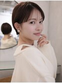 ▽コンパクトショートイメチェンワイドバングホワイトブロンド