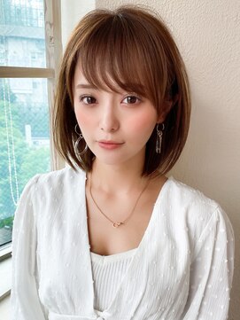 アフロートフクオカ(AFLOAT FUKUOKA) 【OPEN】小顔前髪あり後れ毛サイドバングメルティカラー