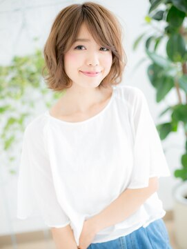 ネル 仙台(Nelu) 仙台/髪質改善/ミルクティーピンク!ふんわりウェーブミディアムc