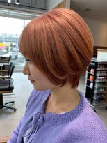 グランデュール 東静岡池田店(GRANDEUR)&nbsp;東静岡ショートボブくびれショートイルミナカラー顔周りレイヤー