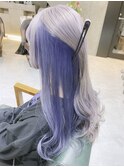 インナーカラーデザインカラー/ホワイトシルバー、ブルーカラー
