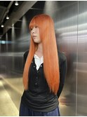 クラゲヘアー/小顔に見せるヘア/ココアベージュ/栄