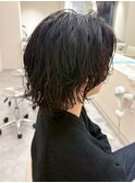 大人の色気抜群/緩めスパイラルパーマ/メンズ