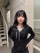 ローウェ 表参道(Louwe)&nbsp;《Rinon指名》ハッシュカット ハイレイヤー ブルーブラック