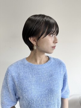 POCKET郡山安積店 ショートカットレイヤーカット髪質改善縮毛矯正【4月1日OPEN予定】 マッシュショート×髪質改善カラー