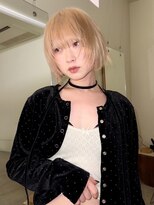 ウィットサークル(wit circle)&nbsp;ベージュ　ボブ　レイヤーカット