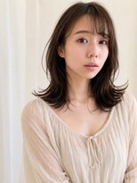 キース ヘアアンドメイク 恵比寿(kith. hair&make)&nbsp;透明感/ミディアムレイヤーカット/くびれ/外ハネ
