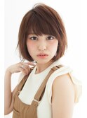 透明感ある可愛いふんわりナチュラルショートボブ◎