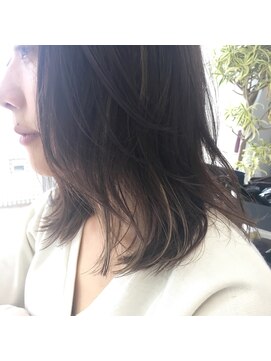 アンドコー(Andco) 【Andco】バレイヤージュ ロブ ベージュカラー