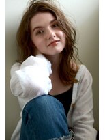 ミラバイグリーン(Mira by green)&nbsp;グレージュ×ヴェールウェーブ【セミディ】無造作