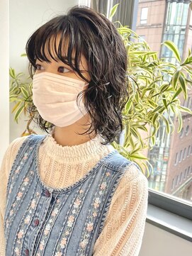 エレノア 梅田店(Eleanor) ウルフカットにパーマで動きを♪