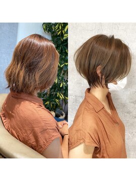 バンプ ギンザ(BUMP GINZA) アッシュベージュとくびれショート30代40代【NAYUMI】