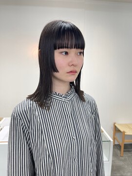 ディッシィ 立川(D'ICI) 《SAYAKA》ぱつっと2WAYロブ×透明感グレージュ