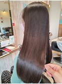 髪質改善ハリウッドTRツヤ髪ナチュラル大人ストレートロング