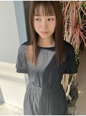 una　抜け感ストレート