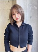 レイヤーカット ケアブリーチ ダブルカラー 学割U24 カット208