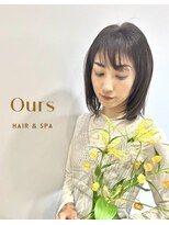 アワーズ(Ours)&nbsp;大人ボブウルフ/アディクシーカラー/くびれヘア/前髪あり