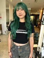 イル(ill)&nbsp;ブリーチ グリーンカラー スーパーロング 大須