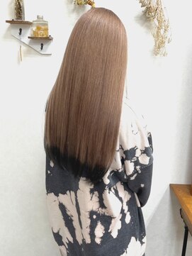 リングバイモアムー(Ring by Moremuu) 小山田 ミルクティーベージュ×裾カラー