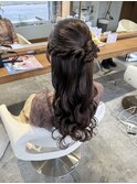 ハーフアップ