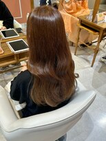 スペックホルダーミミ(Spec Holder mimi) マロンベージュ 韓国風巻き 艶感