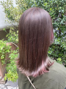 ネオリーブソラ 相模大野店(Neolive sola) インナーカラー/ピンクベージュ