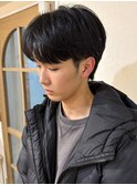 メンズ 韓国ヘア シースルーマッシュ