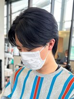 センターパートニュアンスパーマ韓国カルマパーマコンマヘア