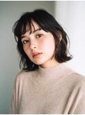 くびレイヤーエモージュグレージュカラーくびれショート/吉祥寺