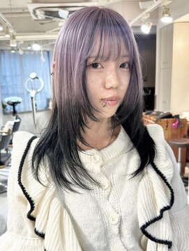 テトラ バイ ネオリーブ 横浜西口店(tetra by neolive) レイヤー　ウルフカット　ダブルカラー　ブリーチ　デザイン