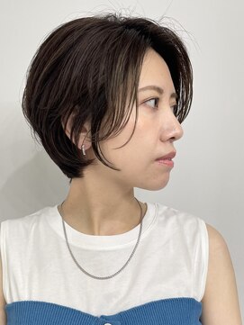 インセプション 銀座(INCEPTION) 前下がりショート・ボブ/パーマ/前髪なし/30代/40代/50代/長め