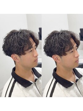 ブライト(BRIGHT) センターパート　シャドウパーマ