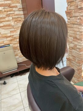 髪質改善/顔周りレイヤーカット/グレージュ[千葉/千葉駅]