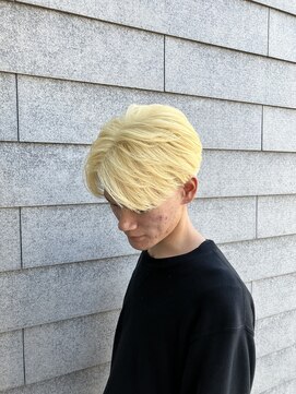 ゴットラトゥール(GOTTO LATOUR) ブリーチ/ブロンドヘア/抜きっぱなし/ダブルカラー/メンズカラー